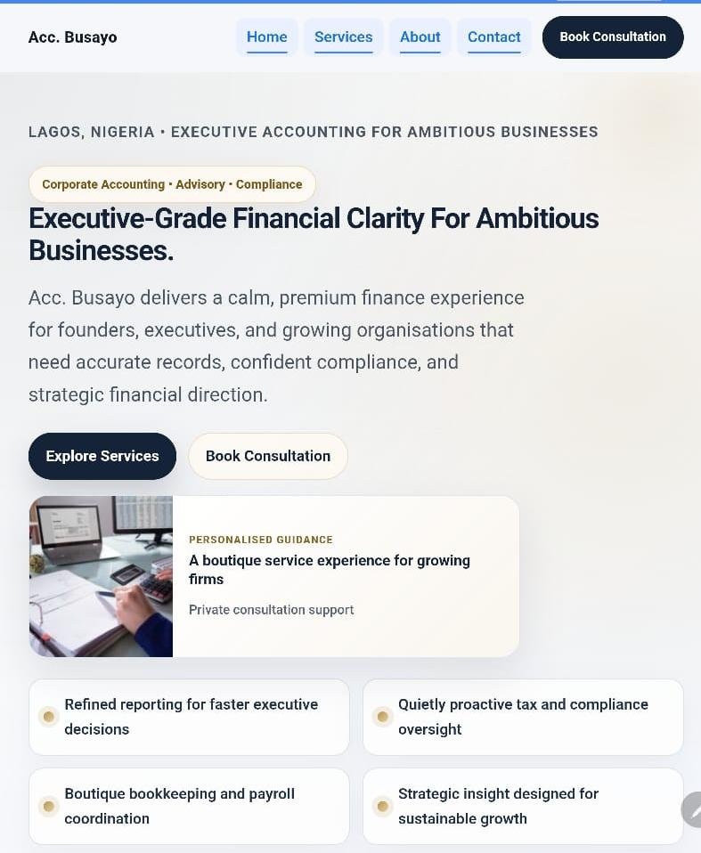 Site para escritório de contabilidade